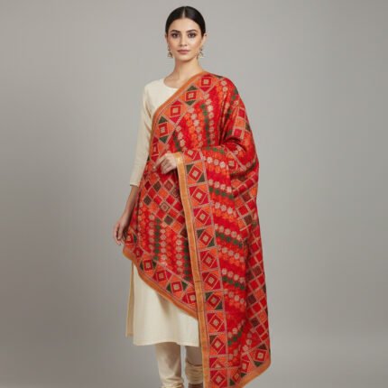 Phulkari embroidery or Heavy Duppata